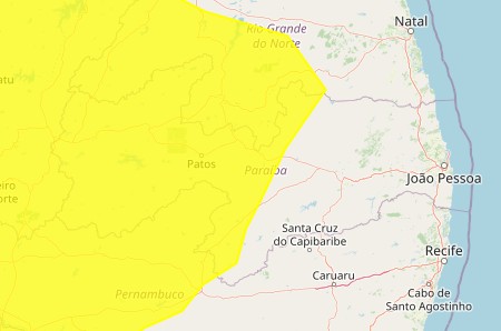 Inmet emite alerta amarelo de baixa umidade para 118 municípios da Paraíba