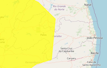 Alerta amarelo de baixa umidade é emitido pelo Inmet para 102 municípios da Paraíba