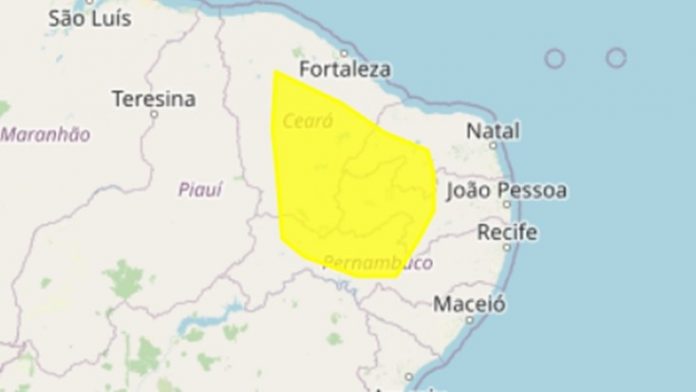 Inmet emite alerta amarelo de baixa umidade para 113 municípios da Paraíba