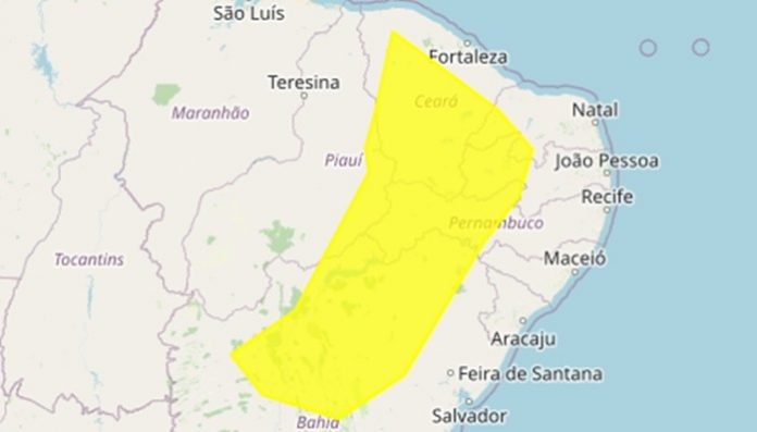 Inmet emite alerta amarelo de baixa umidade para 86 municípios da Paraíba