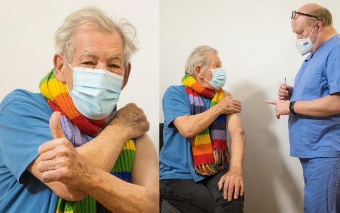 Sir Ian McKellen é primeiro astro internacional a ser vacinado contra a Covid-19: ‘Muito sortudo’