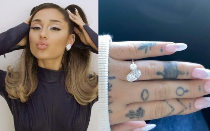 Anel de noivado de Ariana Grande tem um valor estimado em R$ 3,8 milhões