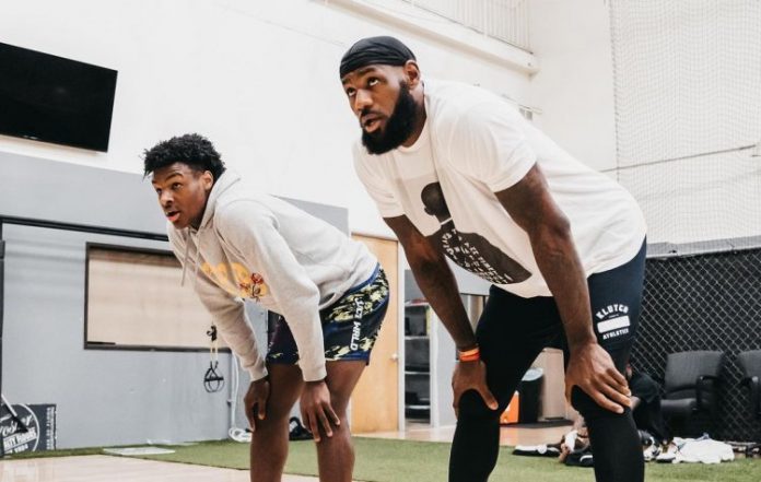 Chance de jogar com filho motivou renovação de LeBron James com os Lakers