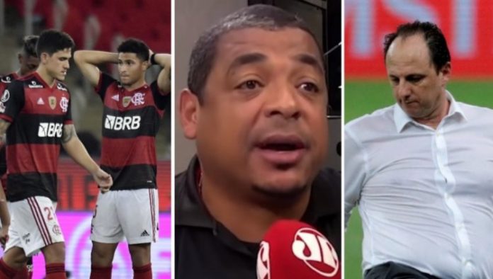Vampeta defende Ceni e aponta culpado pela eliminação do Flamengo: ‘Foi inconsequente’