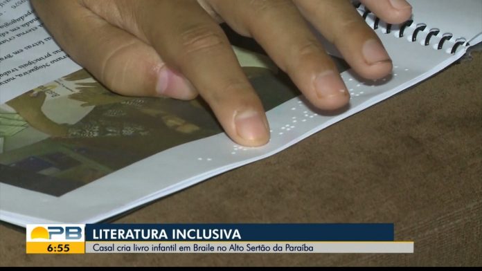 Casal cria livro infantil em braile, no Sertão da Paraíba