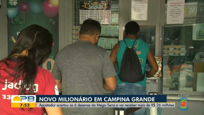 Ganhador da Mega-Sena em Campina Grande fez aposta simples e de apenas seis dezenas