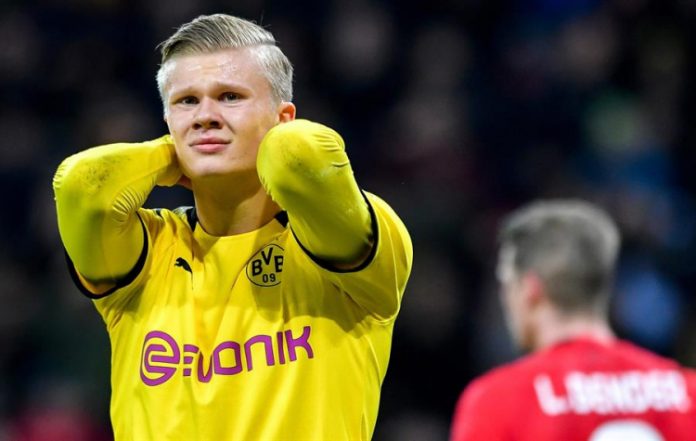 Haaland pode rescindir contrato com Dortmund e assinar com o Barcelona