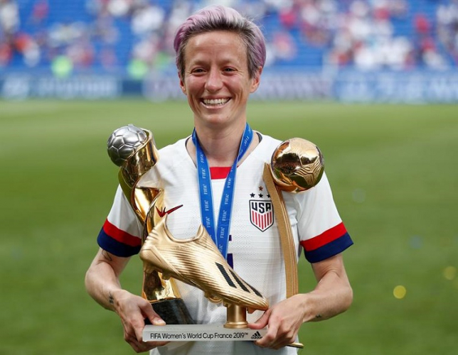 Para Megan Rapinoe, invasão ao Capitólio ‘mostrou as verdadeiras cores dos EUA’
