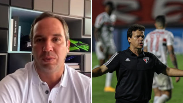 À JP, Caio Ribeiro desabafa sobre fase do São Paulo: ‘O Diniz virou refém do próprio esquema’