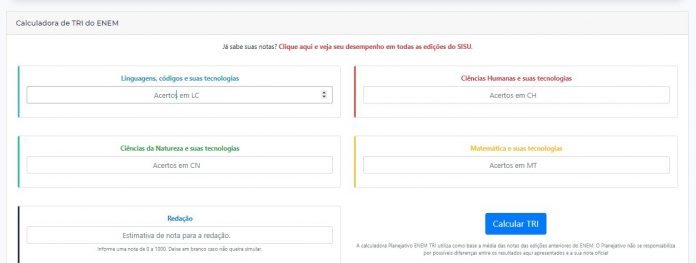 Startup potiguar cria calculadora virtual que permite que candidatos simulem notas no Enem e resultados no Sisu