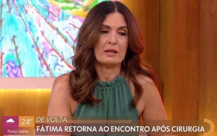 Fátima Bernardes chora ao falar de câncer e Covid-19 em seu retorno ao ‘Encontro’; assista
