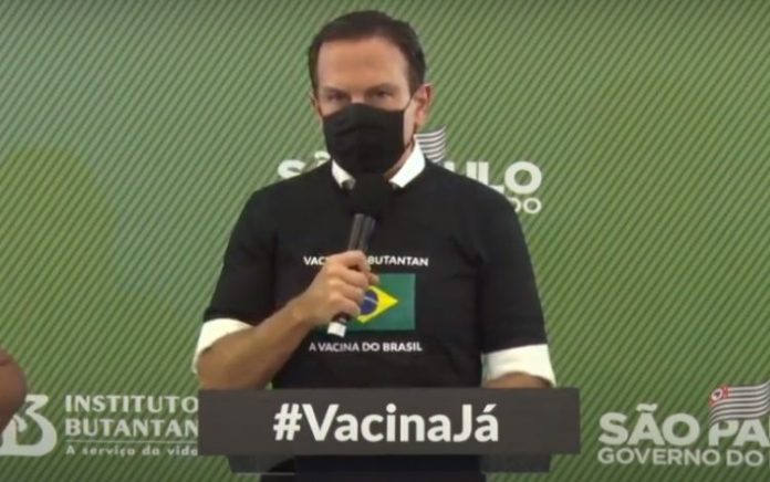 Doria diz que aprovação de vacinas deve servir de lição ao que ‘desprezam a vida’