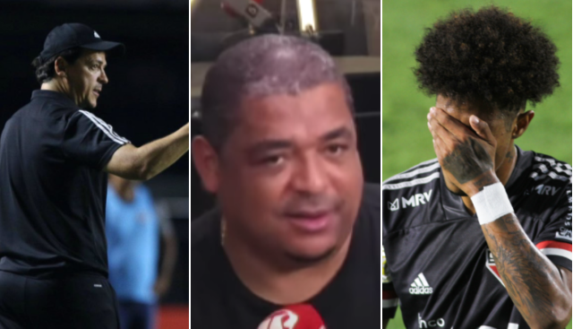 Fernando Diniz exagerou na bronca com Tchê Tchê? Veja o comentário de Vampeta