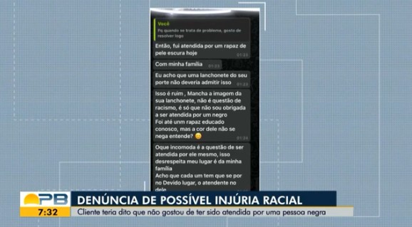 Funcionário que denunciou cliente por injúria racial é indiciado por denunciação caluniosa, na PB