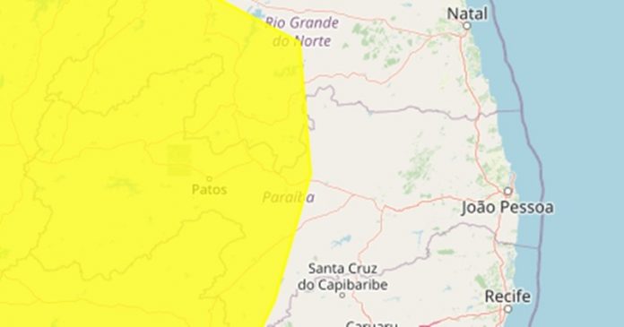 Inmet emite alerta de baixa umidade para 116 municípios da Paraíba