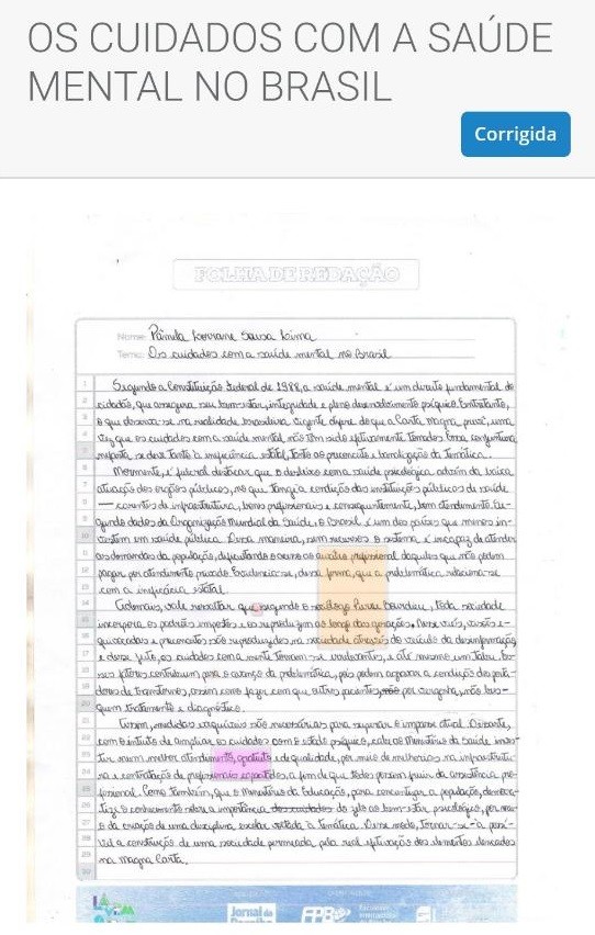 Autora de redação nota mil do Lá Vem o Enem comemora semelhança de treino com prova: ‘ajudou bastante’