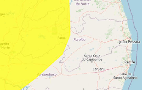 Inmet emite alertas de acumulado e perigo de chuvas para 107 cidades da Paraíba; veja listas