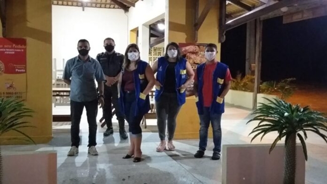 Virgilância Sanitária e Polícia Militar atuam em conjunto para garantirem cumprimento de decretos em Felipe Guerra.