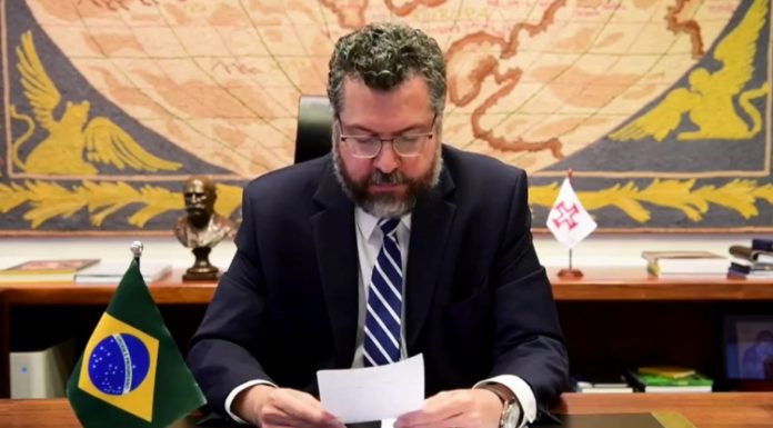 Na ONU, Ernesto Araújo insinua que lockdown ameaça a liberdade e critica ‘censura’ tecnológica