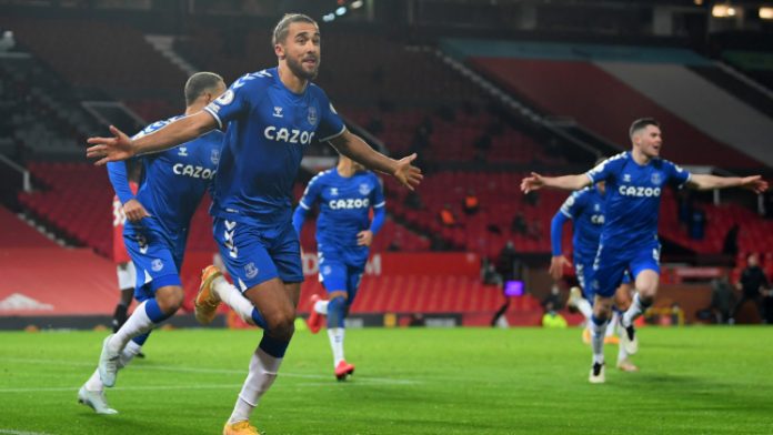 Everton marca aos 50 minutos do segundo tempo e empata em 3 a 3 com o Mancheter United