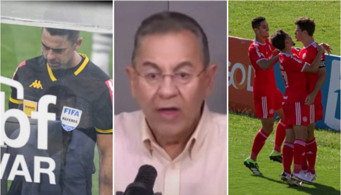 Flavio Prado defende o VAR e critica árbitro em Vasco x Inter: ‘Passou recibo de culpa’
