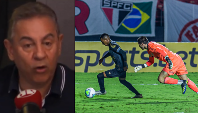 Flavio critica São Paulo e ‘cagada’ de Volpi em empate com o Ceará: ‘Horrível’