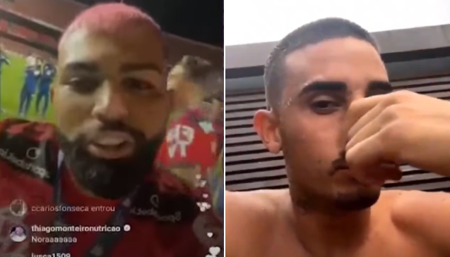 Após título do Flamengo, Gabigol zoa Thiago Galhardo: ‘Cheira aqui, moleque’