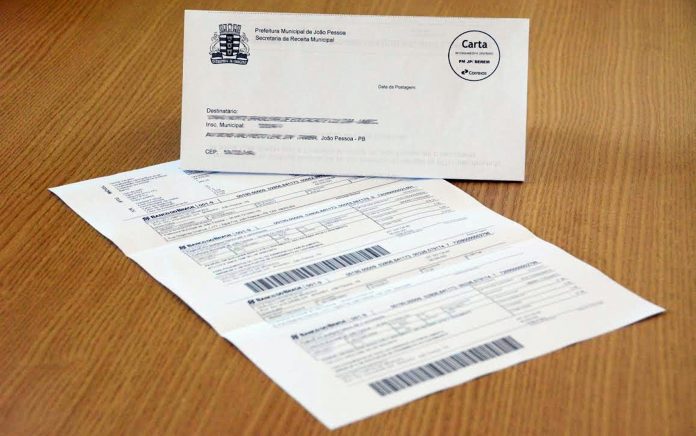 Distribuição dos carnês do IPTU 2021 de João Pessoa começa nesta segunda-feira (1º); veja calendário