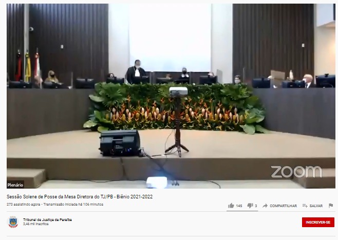 Desembargador Saulo Benevides toma posse como presidente do Tribunal de Justiça da Paraíba