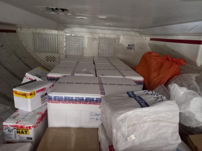 Lote com mais 46,8 mil doses da CoronaVac chega ao Rio Grande do Norte