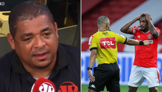 Vampeta vê Internacional prejudicado contra o Corinthians em lance polêmico; assista