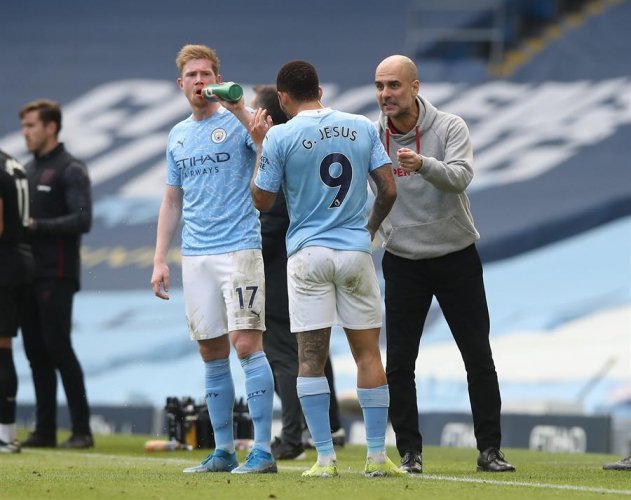 Guardiola exalta Gabriel Jesus após 21ª vitória seguida do City: ‘É sensacional’