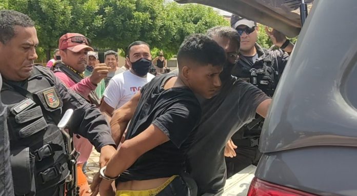 Assalto em comércio na cidade de Felipe Guerra, acaba com elemento baleado e preso.