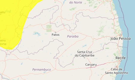 Inmet emite alerta de perigo potencial de chuvas intensas para 13 cidades da PB; veja lista