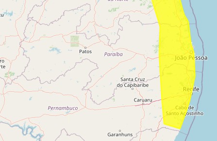 Inmet emite alertas de acumulado e de chuvas intensas para João Pessoa e mais 143 cidades da PB