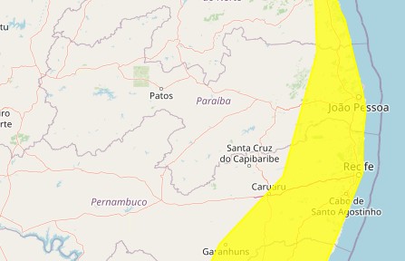Inmet emite alerta com perigo de chuvas intensas para João Pessoa e mais 52 cidades da PB; veja lista
