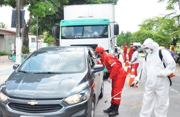 Prefeitura de Santa Rita, na PB, volta a usar barreiras sanitárias com testes rápidos para Covid-19