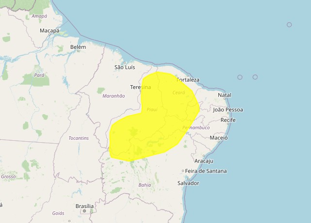 Inmet emite alertas de chuvas intensas e acumulado de chuvas para cidades da PB; veja listas