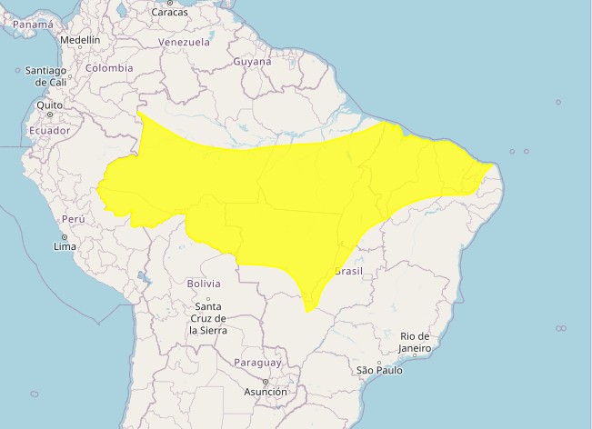 Inmet emite alerta amarelo de chuvas intensas para 84 cidades da PB