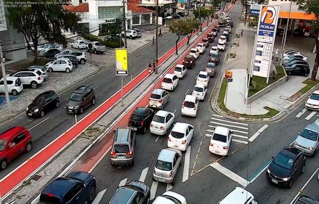 Trecho da ciclovia entre avenidas Epitácio Pessoa e Ruy Carneiro passa por mudanças, em João Pessoa