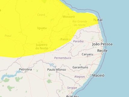Inmet emite alerta de chuvas intensas para 79 cidades da Paraíba