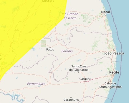 Inmet emite alerta de chuvas intensas para 53 cidades do Sertão da Paraíba