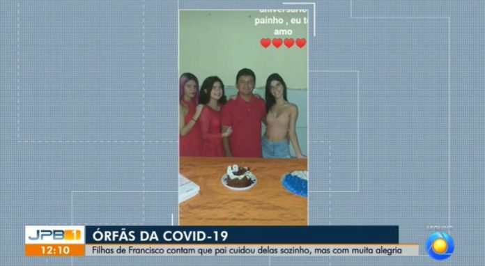 Pai que criou três filhas sozinho morre por Covid-19 na Paraíba; ‘foi um descuido dele’