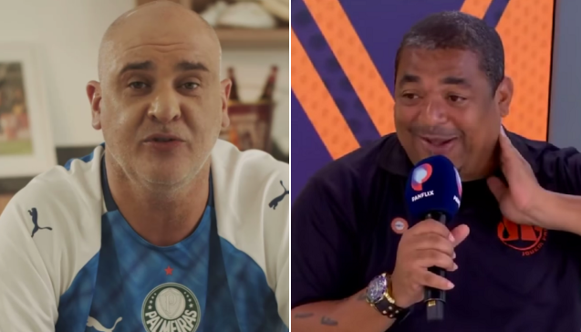 Marcos zoa Corinthians, e Vampeta concorda: ‘Se não chove, o Palmeiras poderia meter uns 4’