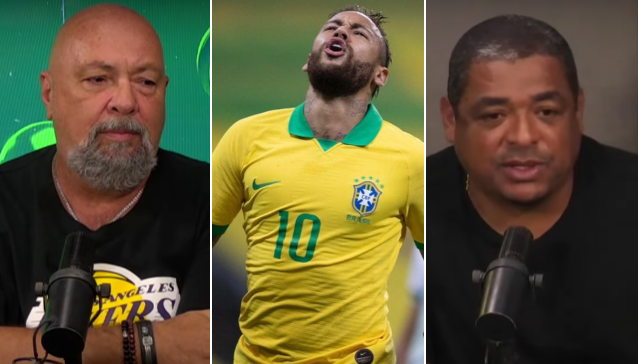 Nilson Cesar e Vampeta batem boca ao comparar Neymar com craques brasileiros; assista
