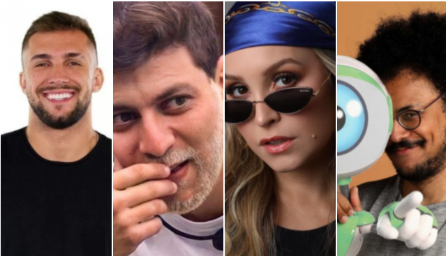 ‘BBB 21’: Arthur, Caio, Carla Díaz e João Luiz estão do paredão falso