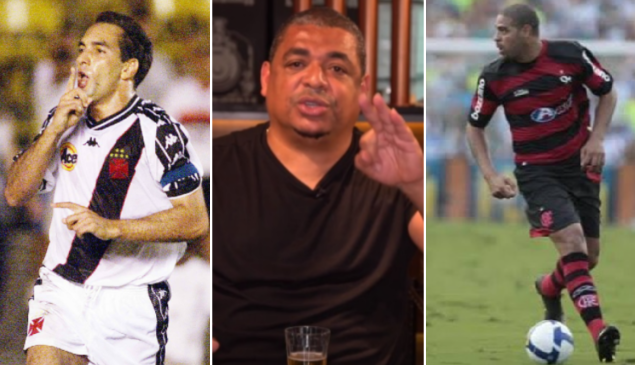 Quem foi melhor: Edmundo ou Adriano? Veja a resposta de Vampeta