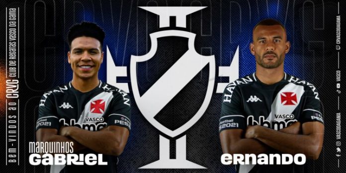 Vasco anuncia as contratações de Marquinhos Gabriel e Ernando