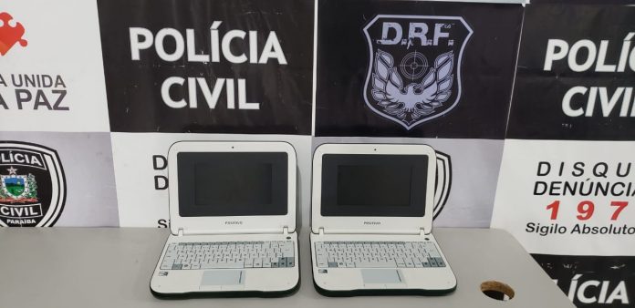 Polícia prende suspeitos de tráfico e recupera computadores da Educação, em Campina Grande