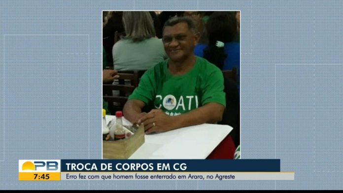 Corpo de homem que morreu de Covid-19 é trocado e enterrado em outra cidade, na PB